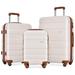 Expandable ABS Hardshell Luggage 3pcs Lightweight Durable Suitcase sets