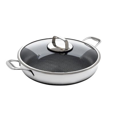 DiamondClad 14 Inch Nonstick Stainless Steel Pan with Lid Cookware Set - 14"