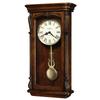 Howard Miller® Henderson Chiming Quartz Wall Clock Wood/Glass in Brown/Red | 25 H x 13.75 W x 5 D in | Wayfair 625378