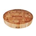 John Boos BoosBlock® Chinese Chopping Block 3" End Grain Maple Non-Reversible Round Block Wood in Brown/Red | 18 W in | Wayfair CCB183-R