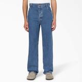 Dickies Men's Thomasville Loose Fit Jeans - Chambray Light Blue Size 28 32 (DUR07)