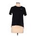 Nike Active T-Shirt: Black Solid Activewear - Women's Size Medium