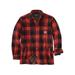 Carhartt Men's Relaxed Fit Flannel Sherpa Lined Shirt-Jac, Bordeaux Heather SKU - 313916