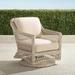 Hampton Swivel Lounge Chair in Ivory Finish - Rain Sailcloth Aruba - Frontgate