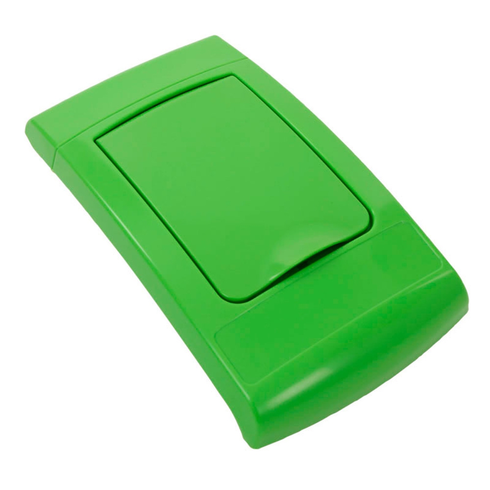 PROREGAL Hebedeckel für Wertstoffsammler Envirobin 55 & 82 Liter | HxBxT 9,6x30,8x52cm | Kunststoff | Grün Image