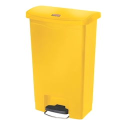 Rubbermaid Slim Jim Step On Container Front Step Pedal-Abfalleimer | 50 Liter, HxBxT 71,9x29,2x45,6cm | Polyethylen | Gelb von PROREGAL Image