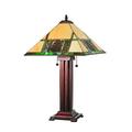 Meyda Lighting Pinecone Ridge 24" Table Lamp Glass/Metal in Brown/Gray | 24 H x 14 W x 14 D in | Wayfair 67851