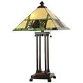 Meyda Lighting Pinecone Ridge 24" Table Lamp Glass/Metal in Brown | 24 H x 20 W x 20 D in | Wayfair 103380