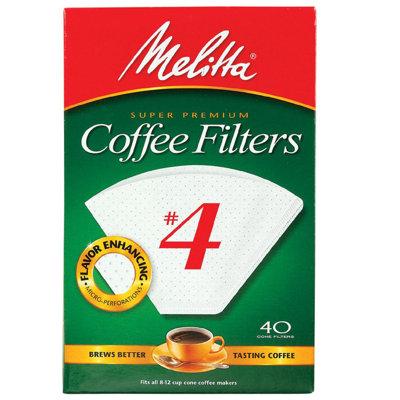 Melitta No. 4 Cone Coffee Filter in Brown | 8 H x ...