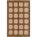 Orange/White 48 x 0.4 in Area Rug - American Home Rug Co. Neo Nepal Geometric Hand-Knotted Rust/Beige/Ivory Area Rug | 48 W x 0.4 D in | Wayfair