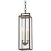 Beckham 6" Wide Textured Bronze 3-Light Outdoor Hanging Light