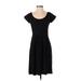 Banana Republic Casual Dress: Black Jacquard Dresses - Women's Size 4