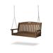 POLYWOOD® Nautical 48" Porch Swing Plastic in Brown, Size 24.5 H x 51.75 W x 25.0 D in | Wayfair NS48TE