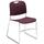 National Public Seating Armless Hi Tech Ultra Compact Stackable Chair Plastic/Metal in Black | 32.25 H x 20 W x 21.75 D in | Wayfair 8508