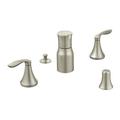 Moen Eva Double Handle Vertical Spray Bidet Faucet in Gray | 5.13 H x 2.44 D in | Wayfair T5220BN