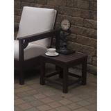 POLYWOOD® Club 18" End Outdoor Table Plastic in Brown | 16 H x 17.75 W x 17.75 D in | Wayfair CLT1818MA