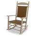 POLYWOOD® Jefferson Woven Outdoor Rocking Chair in Brown | 47 H x 26.5 W x 34 D in | Wayfair K147FSATW