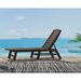 POLYWOOD® Nautical 78.5" Long Reclining Single Chaise Plastic, Size 39.0 H x 27.0 W x 78.5 D in | Wayfair NAC2280MA