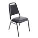 Regency Dining Cushioned Restaurant Stackable Chair Vinyl/Metal in Black | 31 H x 14 W x 16.5 D in | Wayfair 8029BK