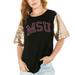 Women's Gameday Couture Black Missouri State University Bears Shine On Heavyweight T-Shirt