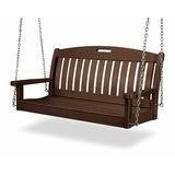 POLYWOOD® Nautical 48" Swing Plastic | 24.5 H x 51.75 W x 25 D in | Wayfair NS48MA