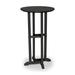 POLYWOOD® 24" Round Farmhouse Bar Bistro Outdoor Table Plastic in Black | 42 H x 24 W x 24 D in | Wayfair RBT124BL