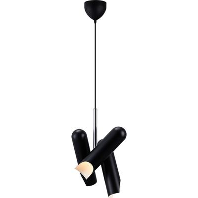 Pendelleuchte "Rochelle", schwarz, Ø 7,6cm H: 44cm, DESIGN FOR THE PEOPLE, Lampen