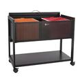 Safco Products Company Mobile Tub File Cart Metal in Black | 27 H x 33.25 W x 17 D in | Wayfair 5353BL