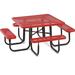 UltraPlay Tycho Outdoor Picnic Table Metal in Green/Black | Wayfair PBK358H-VG