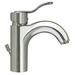 Whitehaus Collection Wavehaus Single Hole Bathroom Faucet W/ in Gray | 7.38 H in | Wayfair 3-04040-BN