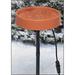 Allied Precision Industries Heated Birdbath Metal in Orange | 3.2 H x 12 W x 12 D in | Wayfair API400