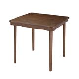 Stakmore Company, Inc. 32" Solid Wood Square Portable Folding Table Wood in Indigo/Brown | 29.5 H x 32 W x 32 D in | Wayfair SKM1017FW