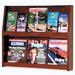 Wooden Mallet 6 Magazine/12 Brochure Wall Display Wood in Brown | 24.5 H x 28.5 W x 4.75 D in | Wayfair LD24-12MH