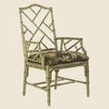 Tommy Bahama Home Island Estate Ceylon Arm Chair Wood/Upholstered/Fabric in Green | 40.75 H x 24 W x 23.75 D in | Wayfair 01-0533-883-447311
