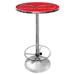 Trademark Global Corvette C6 Pub Table Wood in Red | 42 H x 27.375 W x 27.375 D in | Wayfair GM2000R-C6-COR