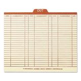 Smead Manufacturing Company Charge-Out Record Guides, Letter, 100/Box Manila in Orange | 2.13 H x 10.31 W x 12.19 D in | Wayfair SMD51910