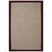 Brown/White 120 x 96 x 0.2 in Indoor Area Rug - Acura Rugs Sisal Handmade Jute Natural/Cherry Area Rug Jute & Sisal | Wayfair