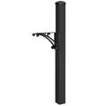 Whitehall Products 55.5" H Decorative Post Aluminum in Black | 55.5 H x 4 W x 10 D in | Wayfair 15991