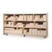 Whitney Brothers® 9 Compartment Shelving Unit w/ Wheels Wood in Brown/Gray | 24 H x 48 W x 14 D in | Wayfair WB0520