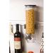 Zevro Single Wall Mount Dry Food 13 Oz. Cereal Dispenser Plastic in Black | 13 H x 4.75 W x 5.75 D in | Wayfair KCH-06138