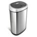 NineStars Stainless Steel 13.2 Gallon Motion Sensor Trash Can Stainless Steel in Black/Gray | 28.43 H x 16.54 W x 11.54 D in | Wayfair DZT-50-9