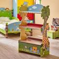 Fantasy Fields by Teamson Kids Sunny Safari 38" Bookcase Wood in Brown/Green/Red | 38 H x 21.88 W x 11.5 D in | Wayfair W-8268A