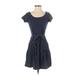 G.H. Bass & Co. Casual Dress - DropWaist: Blue Dresses - Women's Size Small