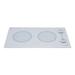 Alpine Kenyon 21" Electric Cooktop w/ 2 Burners in White | 3.25 H x 12 W x 21 D in | Wayfair B49516