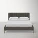 AllModern Tomas Upholstered Low Profile Platform Bed Polyester in Brown | King | Wayfair 8607804143144385BD7F27909F3FC500