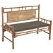 Bayou Breeze Wingert Wooden Garden Outdoor Bench Wood/Natural Hardwoods in Brown/White | 23.6 H x 47.24 W x 21.7 D in | Wayfair