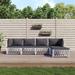 Latitude Run® 5 Piece Sofa Seating Group w/ Cushions Metal in White | 26 H x 28.3 W x 28.3 D in | Outdoor Furniture | Wayfair
