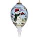 The Holiday Aisle® Blessings of the Season Snowman Finial Ornament Glass in Blue | Wayfair C959B6A1219F4D028C1A19D8737D9DFB