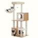 Tucker Murphy Pet™ Agace 51.18" Agace Cat Tree Rope/Manufactured Wood in Brown | 51.18 H x 17.32 W x 18.89 D in | Wayfair