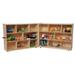 Wood Designs X-Deep Folding Storage 38"H Wood in Brown | 43.63" H x 96" W x 18" D | Wayfair WD14718